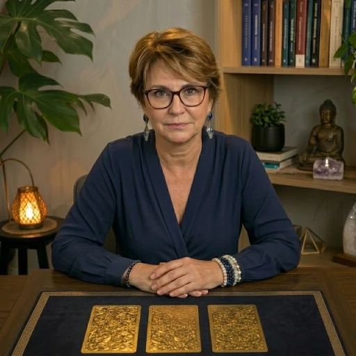 Sensitiva realizando uma leitura de cartas